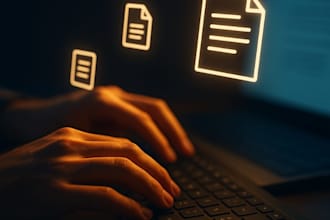 do accurate data entry, typing work, copy paste