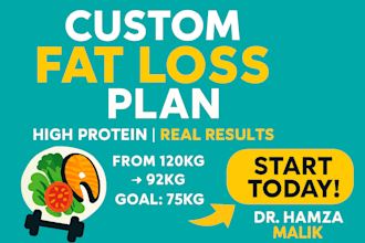 create high protein fat loss and muscle toning plan for lean body transformation