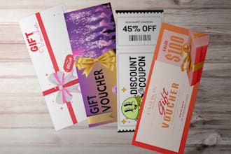 design voucher,gift cards,loyalty cards within 3 hour