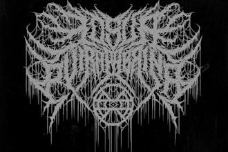 design a brutal sludge metal band logo