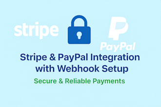 integrate stripe paypal or other payment gateways with webhook setup