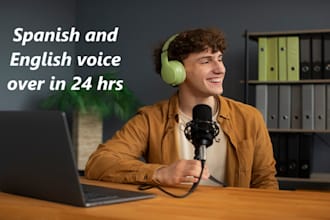 do best american male voice over and spanish voice over