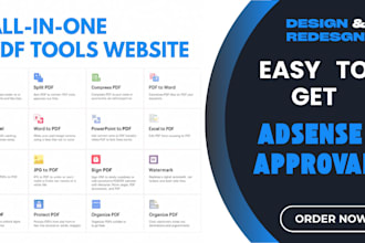 build professional PDF tool website for adsance approval