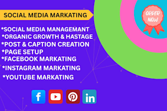 be your instagram, facebook marketing social media manager to grow your business