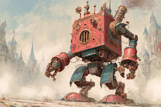draw detailed warhammer illustration, paint warhammer
