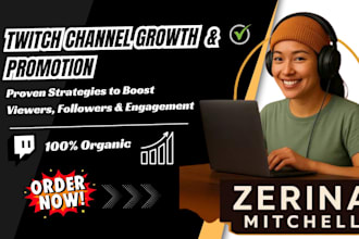 do twitch channel promotion and organic boost for real live viewers growth
