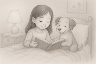 draw children story book illustration and cover, kids story book
