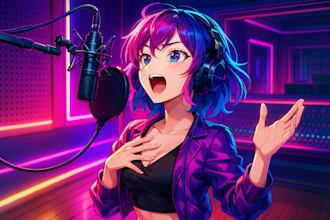 kawaii be anime style female vocalist kpop jpop cover songs rap ballad vocals