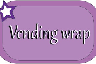 design an awesome, VIP, creative vending machine slot and atm wrap