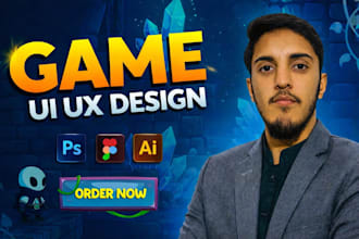 create game UI design and game UI UX design for mobile game