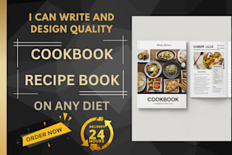 design, and write unique recipes for your cookbook