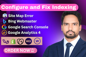 configure and fix ga4, bing index, google indexing boost search ranking