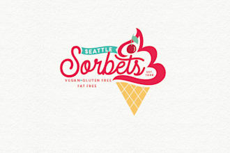 make ice cream, candy, chocolate, sweets logo