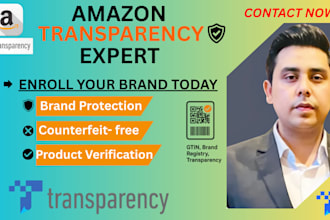 enroll in amazon transparency program and protect your brand