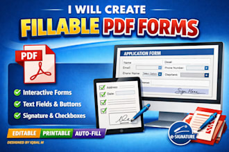 create and design fillable and editable interactive pdf forms