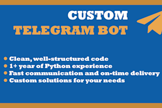 create a custom telegram bot using aiogram and python