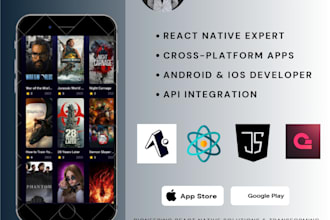 develop modern react native mobile apps for android and ios