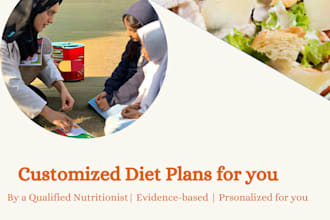 create customized nutrition and diet plans for you