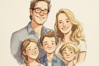 draw a wonderful family portrait