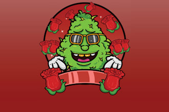 design mascot cannabis logo for your company
