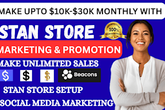 do stan store setup, beacon ai store setup stan store marketing and promotion