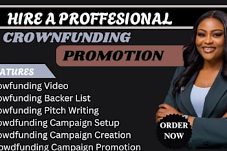 promote your kickstarter, indiegogo, or gofundme campaign