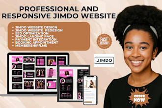 craft a unique jimdo website with clean design, speed, and SEO