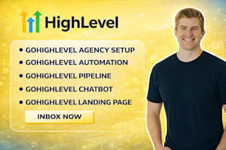 ghl agency setup ghl automation ghl pipeline ghl chatbot ghl landing page