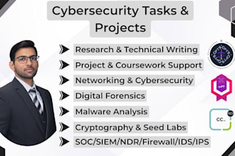do cybersecurity tasks and projects