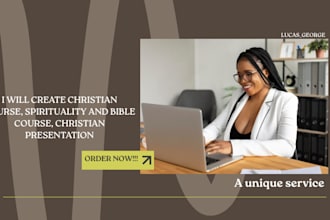 create christian course, spirituality and bible course, christian presentation