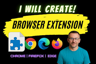 create chrome extension, browser extension, for automation or web app