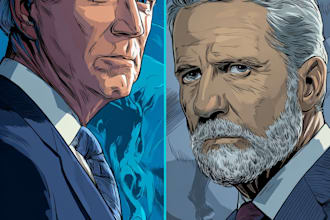 draw political cartoons illustrations