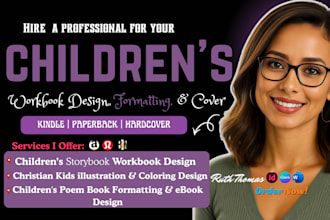 design children workbook, KDP book formatting, interior canva book formatting