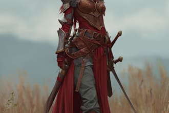 do a full color dnd character illustration
