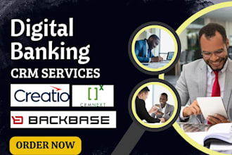 setup digital banking crm crmnext creatio backbase temenos infinity finacle crm