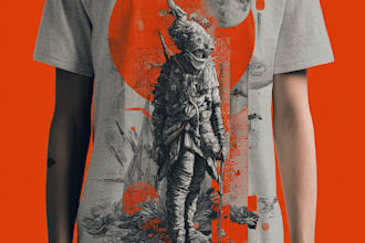 create awesome illustration for t shirt design