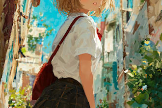 make digital illustration,original character art, anime art