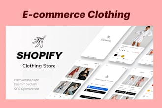 make shopify clothing brand store, clothing store, online clothing website