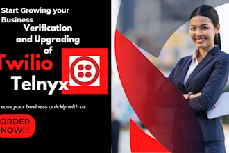 build complete  twilio telnyx account verification and upgrade for sms marketing