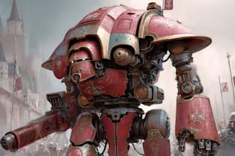 create a warhammer illustration