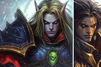 create fanart the world of warcraft