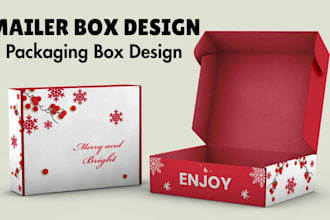 do mailer box design product packaging box, subscription box, kraft box design