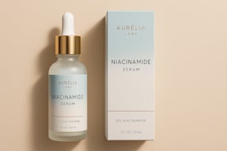 luxury skincare packaging design with print ready die lines