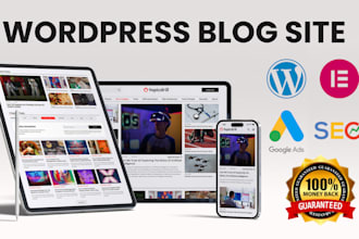 do new wordpress website development, design or redesign wordpress blog website