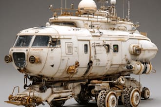 model hard surface scifi vehicles, spaceships
