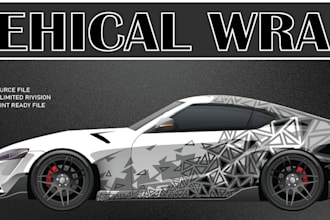 create professional window graphic,vehical wrap for you