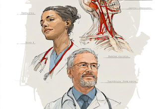 draw professional medical illustrations