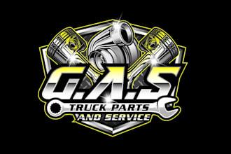 create high quality and beautiful auto service logo design