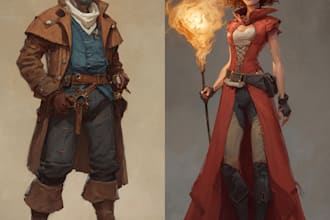 dnd character art and dnd character art