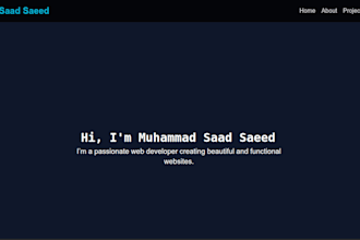 create custom portfolio website design